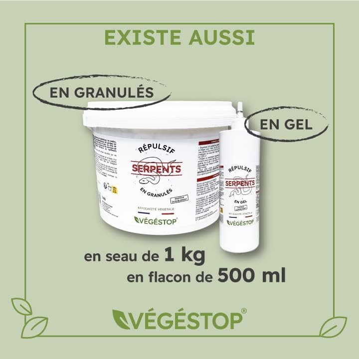 Repellente per Serpenti - Granuli - 5 kg - Trattamento per 1000 m² - Azione a Lunga Durata - per Allontanare i Rettili (bisce, vipere, ECC.)