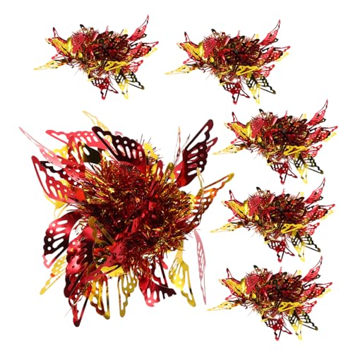 BESPORTBLE 6Pcs Metallic Cheerleading Pom Poms for Hand Flower Wrist Accessories for Dance Classes Sports Events and Performances Boost Coordination and Confidence