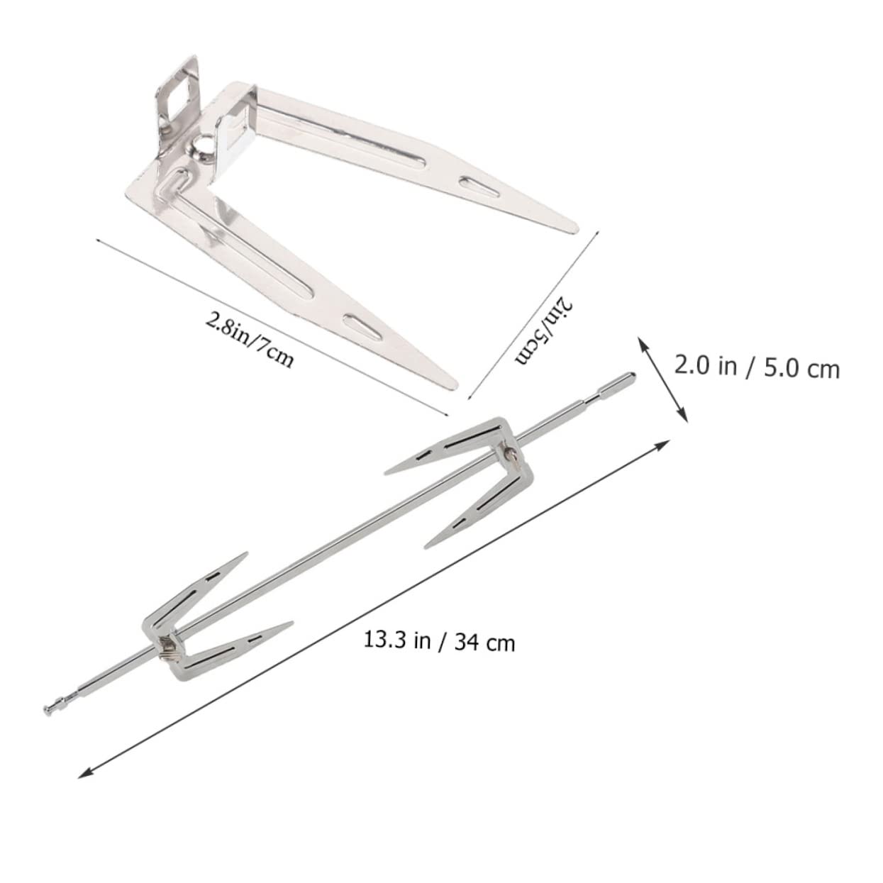Cabilock 1set Chicken Grill Forks Meat Rotisserie Tools for Air Fryer and Oven Cooking Bbq Accessories