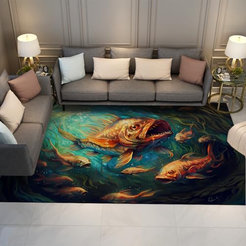 Tapis ocean 180x240cm lavable et pliable decor de mer
