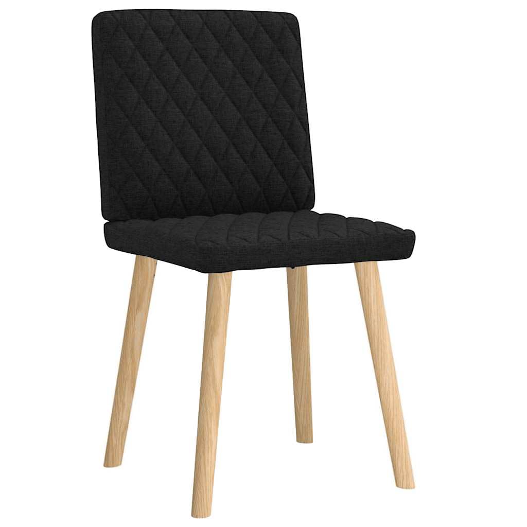 Set di 2 sedie imbottite per sala da pranzo, con gambe in legno