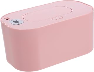 1 Pieza Calentador de Húmedas para Bebés Caja de Almacenamiento Térmica de de Usar y de Energía para y Uso Diario Color Rosa