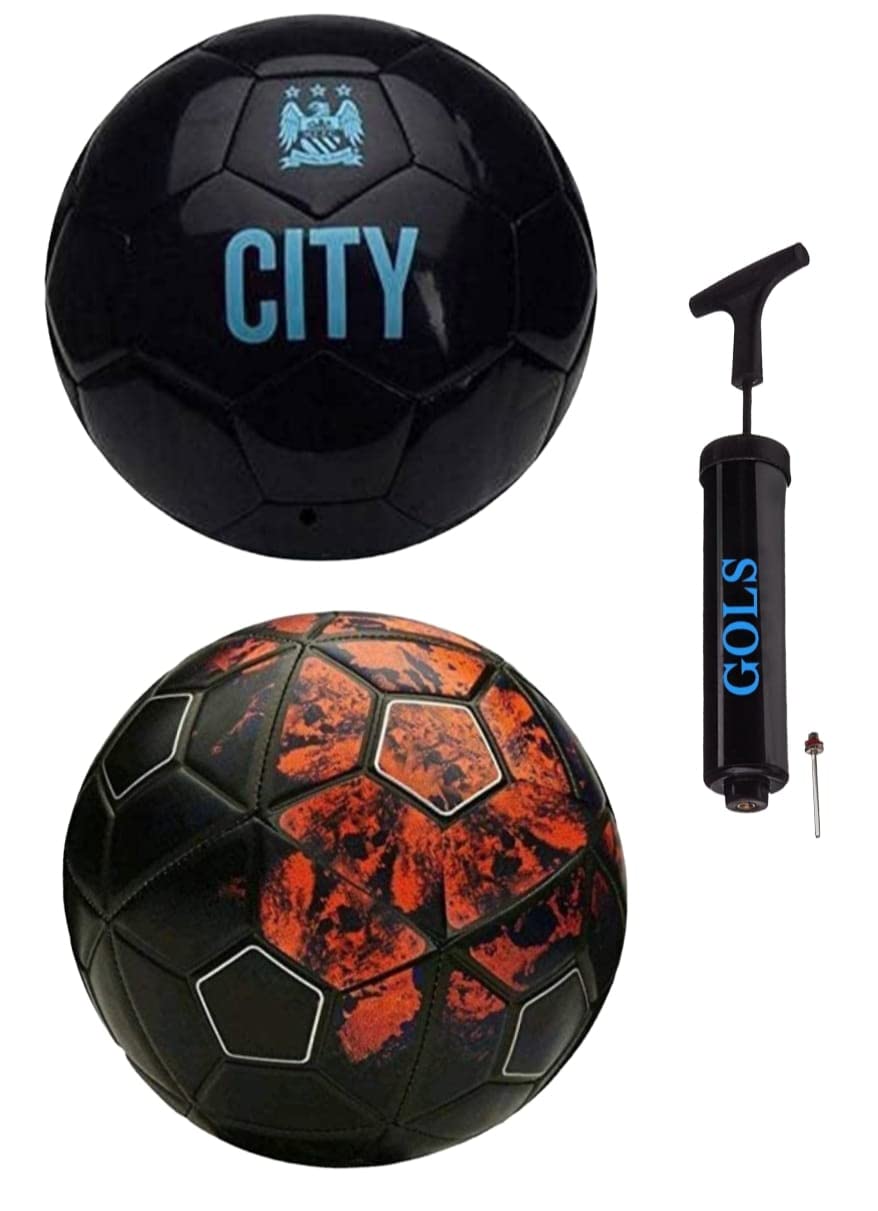 GOLS City Vice Black and CFR 7 Football Combo with Durable Air Pump Football Kit (Multicolour, (B0BMQVQXZG) Amazon Price History, Amazon Price Tracker