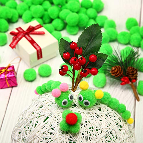 image for Shappy 500 Pieces 1 Inch Craft Pom Pom Balls for DIY Creative Crafts D