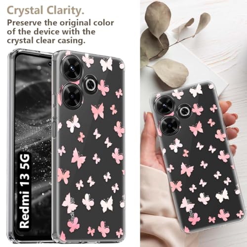 Image of Fashionury Silicone Designer Printed Back Case Cover for Redmi 13 5G -D0012