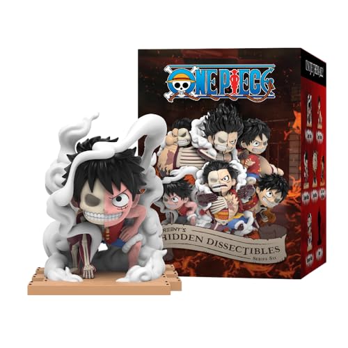 Mighty Jaxx Freeny's Hidden Dissectibles: One Piece Series 6 (Luffy Gears) | Überraschungsbox-Sammelfigur | Container mit 6 Zeichen