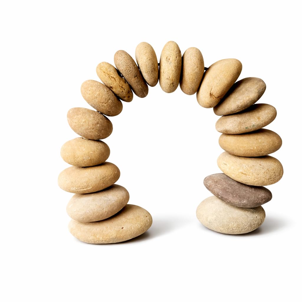 R&M Rm Arch Sculpture Natural River Stone Arch Garden Decor Statue Rocks Stacked Rameshwaram Marble-image-47