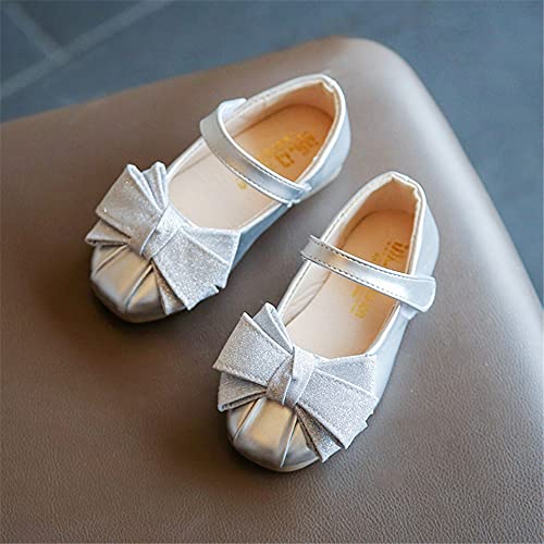 Stunner Girls Bow Mary Jane Flats Wedding Party Dress Shoes(Toddler/Little Kids/Big Kids)3
