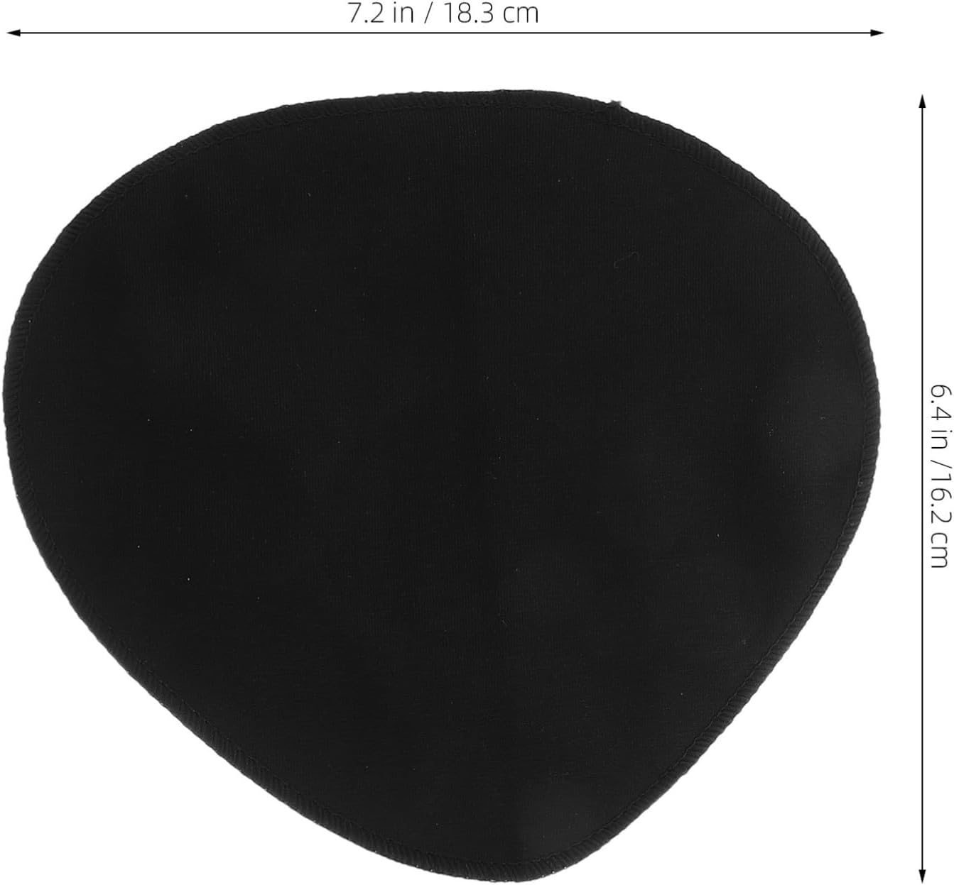1 Pair Black Equilateral Triangle Prosthetic Breast Covers Cotton Protection Sleeves Breast Form Cover Bags for Post- Use