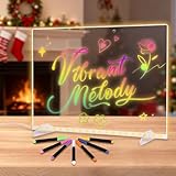 Qualité durable et Kit Complet : surface acrylique anti-rayures pour une écriture lisse et un nettoyage facile. Tout inclus : 7 marqueurs, planche à dessin LED, chiffon de nettoyage, kit de suspension, support, flacon pulvérisateur, adaptateur. Prêt à l'emploi : le kit complet parfait pour une utilisation immédiate