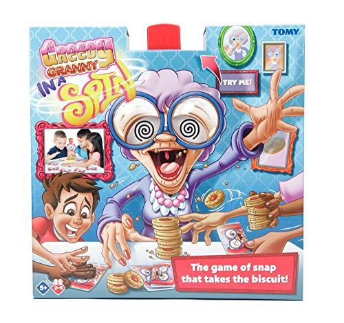 TOMY Games T73114 hebzuchtige oma – in een Spin