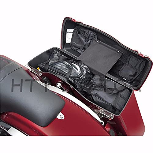 Juego organizador para tapa de alforjas y maleta de viaje LA01-Negro compatible con Harley Touring 1993-2013 miniatura 3