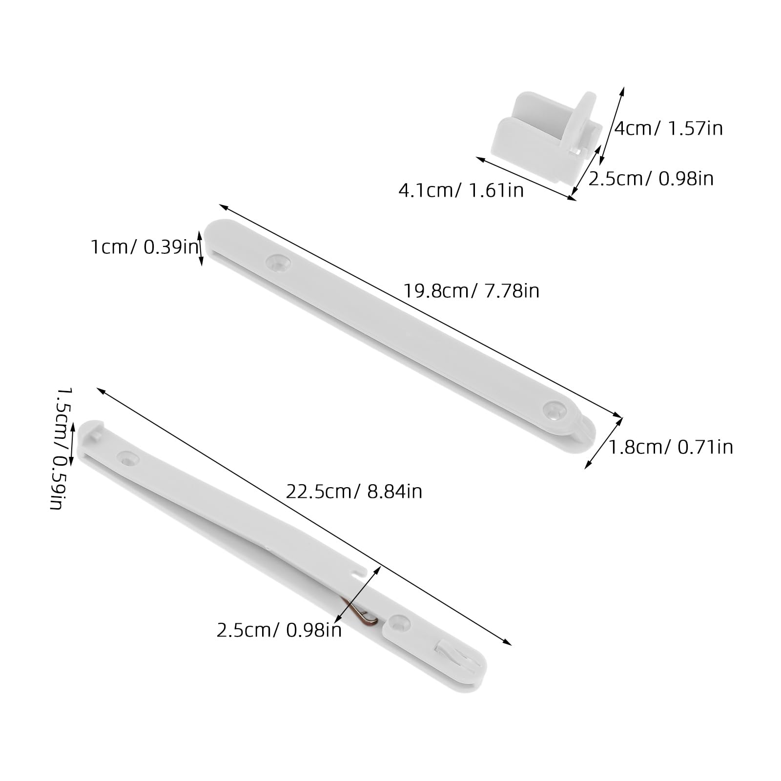 Levemolo Juego de Conectores Ajustables Herrajes de Plástico y Acero para Montaje Seguro y Elevación Suave para Riel de Cuna y Muebles en Reparaciones y Ensamblaje