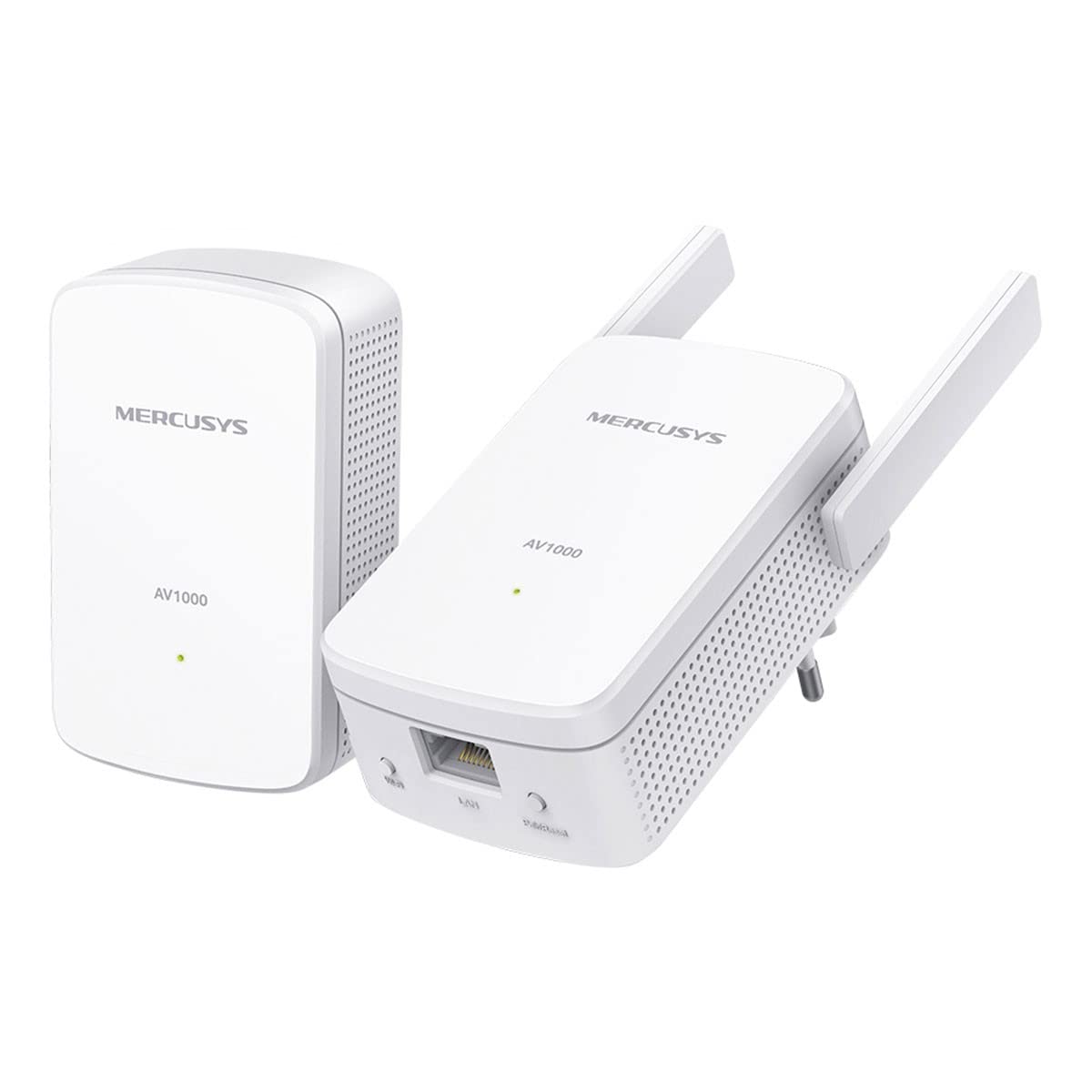 MERCUSYS MP510 KIT TP-Link CPL 1000 Mbps WLAN-Netzwerkadapter CPL, WiFi N300 Mbps, Homeplug AV2 1000 Mbps, CPL-Gehäuse, Plug-and-Play, Gigabit-Ethernet-Port, OneMesh, CPL Faser