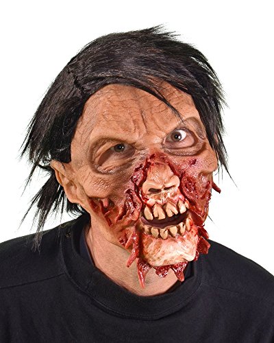 Masque Zombie Zagone Studios pour adulte avec mâchoire articulée