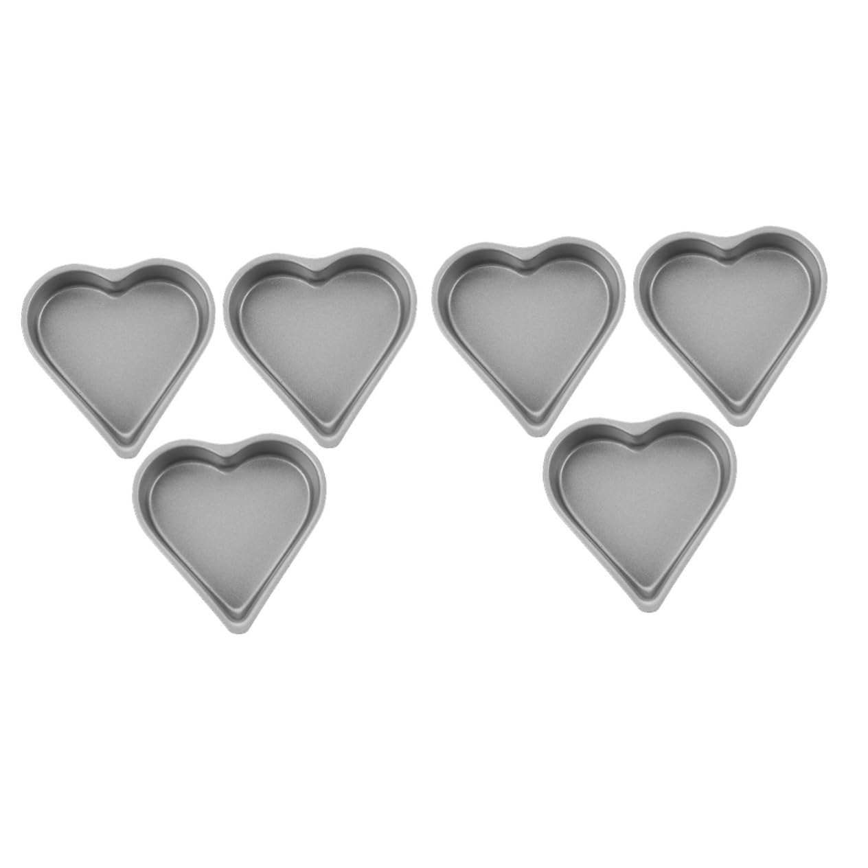 TNBCCXN Heart Cake Molds for Baking Nonstick Cake Pans Carbon Steel Baking Tools Smooth Surface for Easy Release(2)
