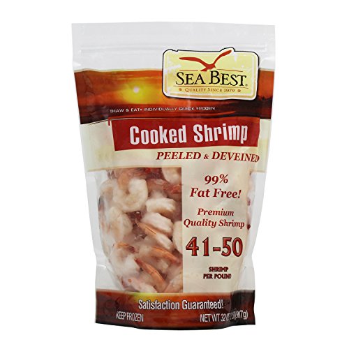 Sea Best 41/50 Cooked Peeled and Deveined Shrimp, 2 Pound