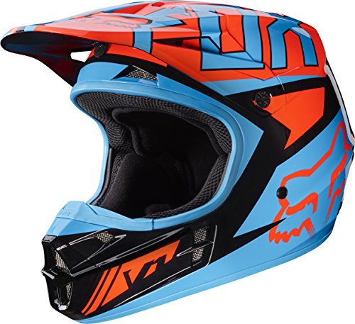Fox Racing V1 Falcon Adult Off-Road Motorcycle Helmet - Black/Orange/Large