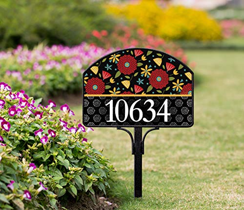 Yard Design Studio M Farm Charm Pattern Decorative Address Marker Yard Sign Magnet, Made In Usa, Superior Weather Durability, 14 X 10 Inches #TOP2