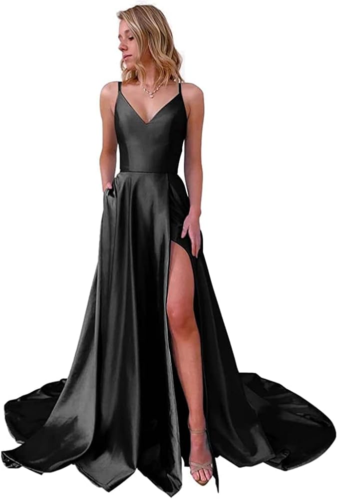 Prom Dress Spaghetti Straps Ball Gowns 