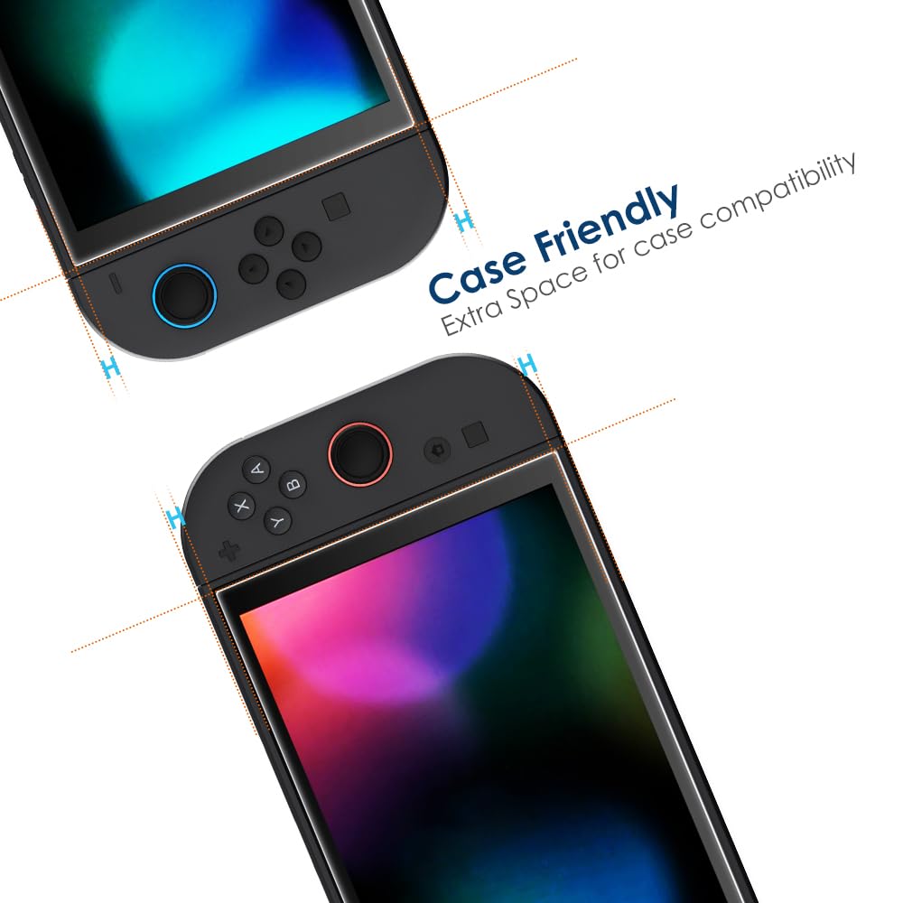 Simpeak 2 Piezas Protector de Pantalla Compatible para Switch 2 Modelo 2025 8 Pulgadas, Cristal Templado Premium Sin Burbujas/Antiarañazos/Dureza 9H/HD/Anti-Huella
