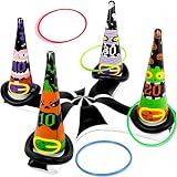 90shine Halloween Games - Inflatable Witch Hat Ring Toss Game for Adults Families, Gifts Indoor Outdoor Holiday Party Supplies Decorations