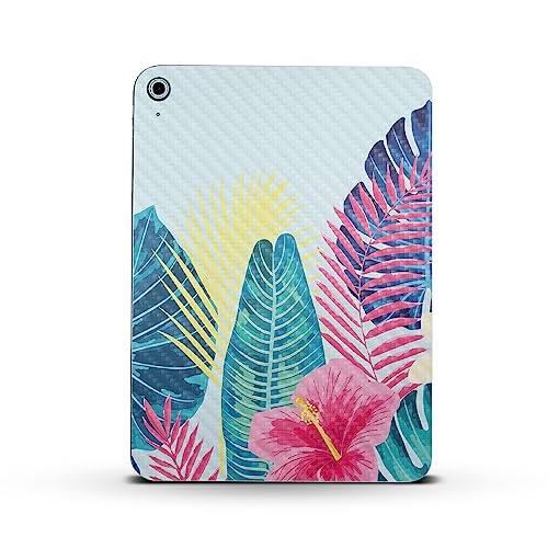 Image of MightySkins Carbon Fiber Skin Compatible with Apple iPad 10.9 inch 10th Gen (2022) Full Wrap Kit - Summer Vibes | Protective, Durable Textured Carbon Fiber Finish | Easy to Apply | Made in The USA