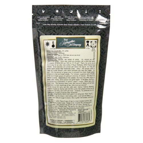 Metropolitan Tea Discovery Loose Tea Pack, Ice Wine Flavored Black, 100Gm #TOP1