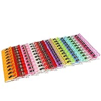 100 Näh-Clips, Clips aus Kunststoff, Zange für Bindungen, Nähen, Handwerk, verschiedene Farben, Wonder Sewing Fabric