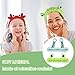 WLLHYF 3 Pack Spa Headband Face Wash Hairband Facial Makeup Head Wraps Cartoon Elastic Head Band Cute Frog Snail Crab Shower Headband Creative Hair Accessories for Beauty Skincare Sports