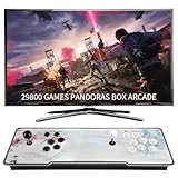 Pandora Box Arcade, 29800 Games in 1 Arcade Game Console, 1280x720 Full HD Retro Gaming Machine for PC & Projector & TV 2-4 Players 3D Games Favorite List Save/Search/Hide/Pause/Delete Game