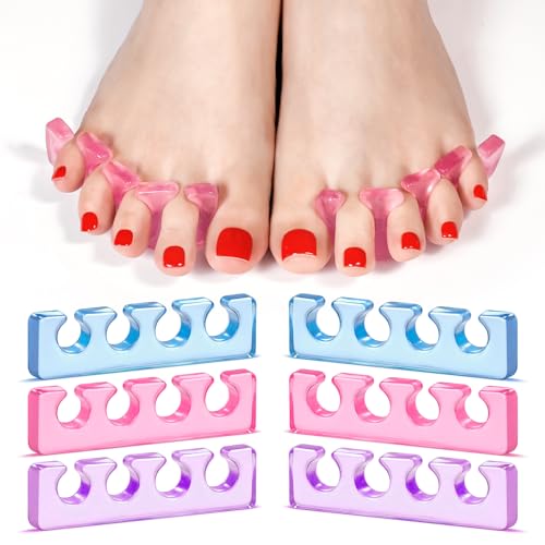 MelodySusie 6Pcs Silicone Toe Spacers