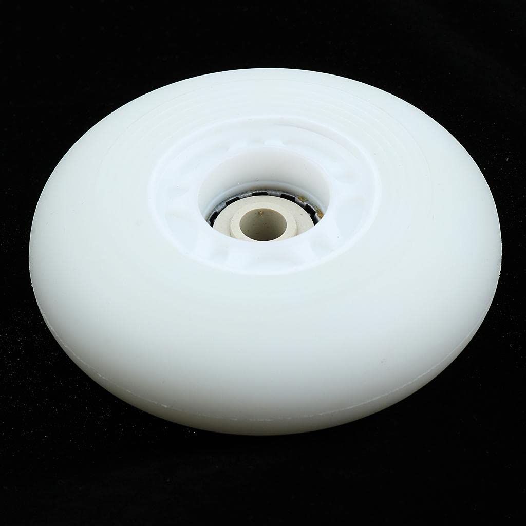 Calandis 4 Pieces 80mm LED Lights Flashing Inline Skate Roller Skating Wheels White-image-19