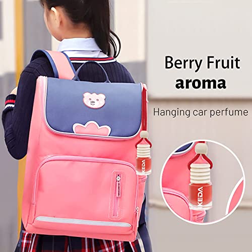 Image of ikeda fragrance Car Air Freshener 4ml Car Scents | 6pcs 45-Days Keep Fragrance | Automotive Hanging Diffuser Bottles | Remove Auto Odor Long-Lasting Fresh Air for Home Deodorize (Berry 6pcs)