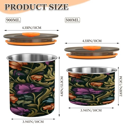Envase para café de acero inoxidable 17oz con tapa hermética miniatura 2
