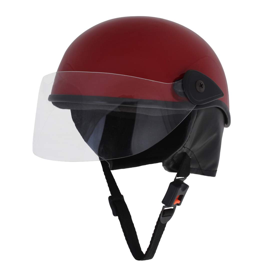 Sage Square Multi-Purpose Half Helmet for Men, Women (Non-Motorized) (Red Glossy) (B09BYGHGDG) Amazon Price History, Amazon Price Tracker