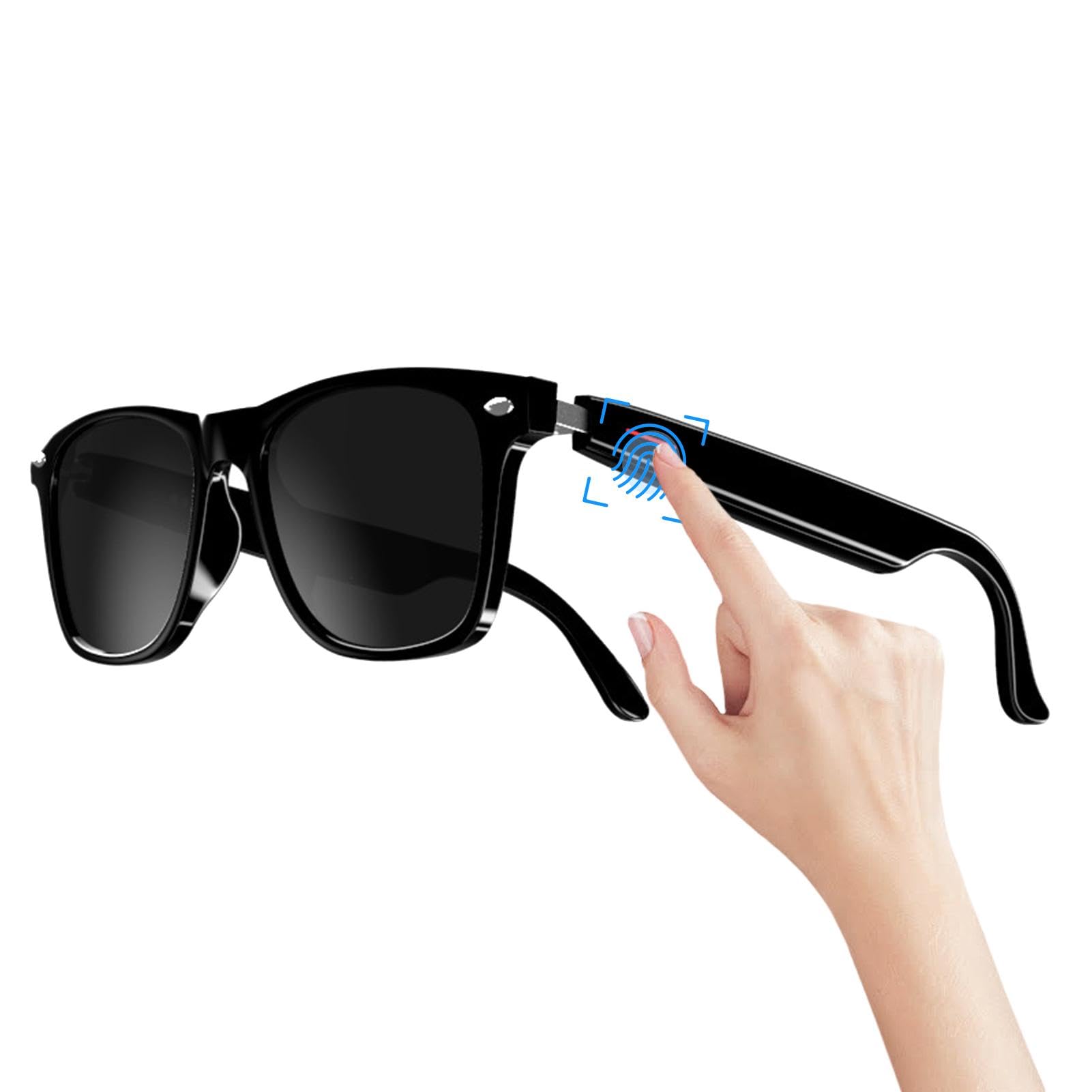 Smart Glasses, Wireless Audio Glasses, Indoor Entertainment Glasses, Glasses with Speakers, Wireless Audio Glasses Smart Glasses Speakers with Long Battery Life for Outdoor Activities