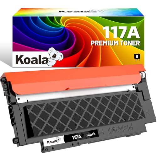 Koala Cartuchos de tóner compatibles de Repuesto para 117A Toner Set W2070A W2071A W2072A W2073A für Color Laser MFP 179fwg 178nwg 150nw 179fnw 178nw 150a Toner Impresora (Negro, 1 Pack)
