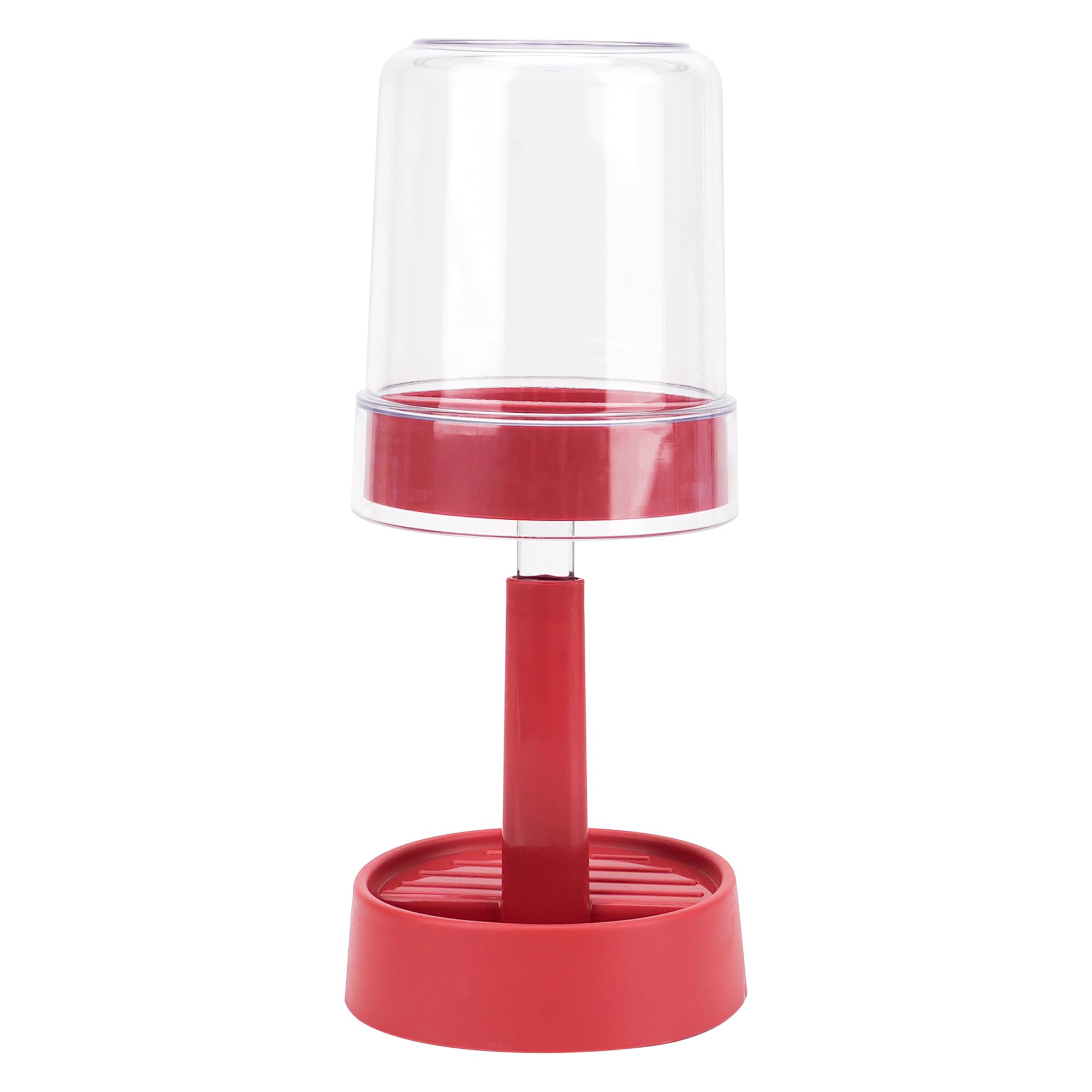 Photo 1 of DODAMOUR Height Adjustable Toothbrush Holder for Bathroom, Toothbrush Holder Stand with Tooth Brush Cup, Compatible with Conventional, Electric Toothbrushes, Toothpaste Storage (Red)