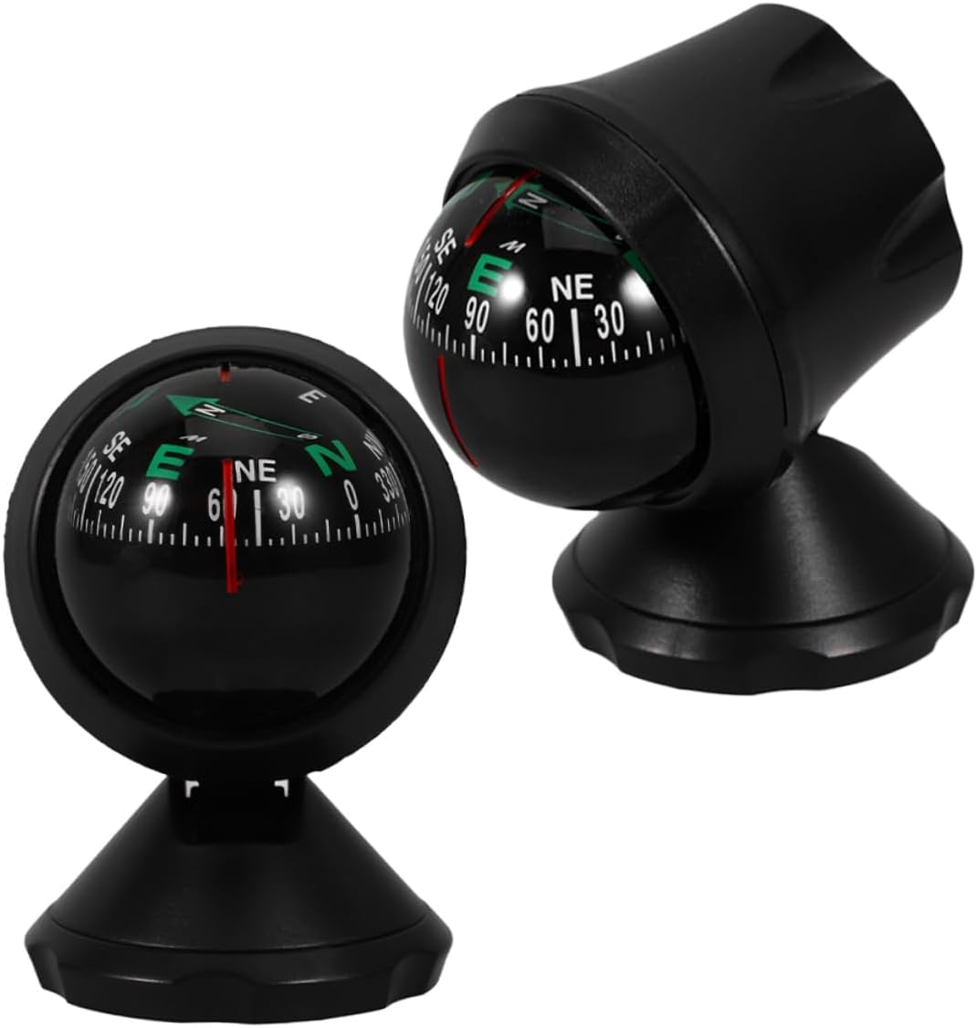 Mini Auto Universal Compass 2pcs Plastic Dash Mount for Car Boat