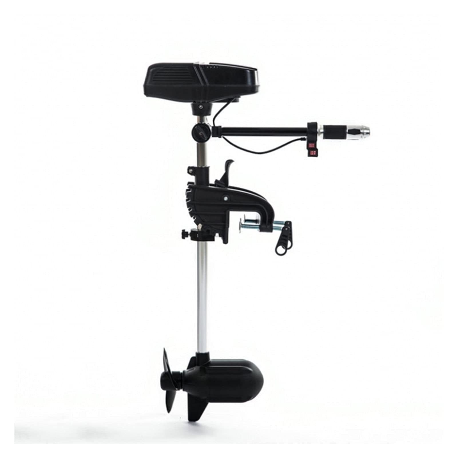CVFRDD Outboard Motor, 48V 110lbs 1400w Strong Power Brushless Marine Motor Inflatable Boat Electric Trolling