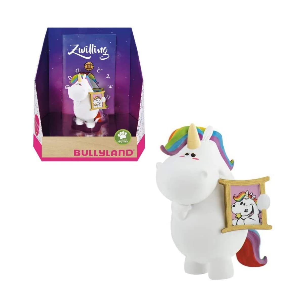 Bullyland Pummeleinhorn Sammelfigur - Sternzeichen Zwillinge