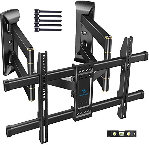 Corner TV Wall Mount Full Motion- Corner TV Bracket Fits 37-65 Inch LED