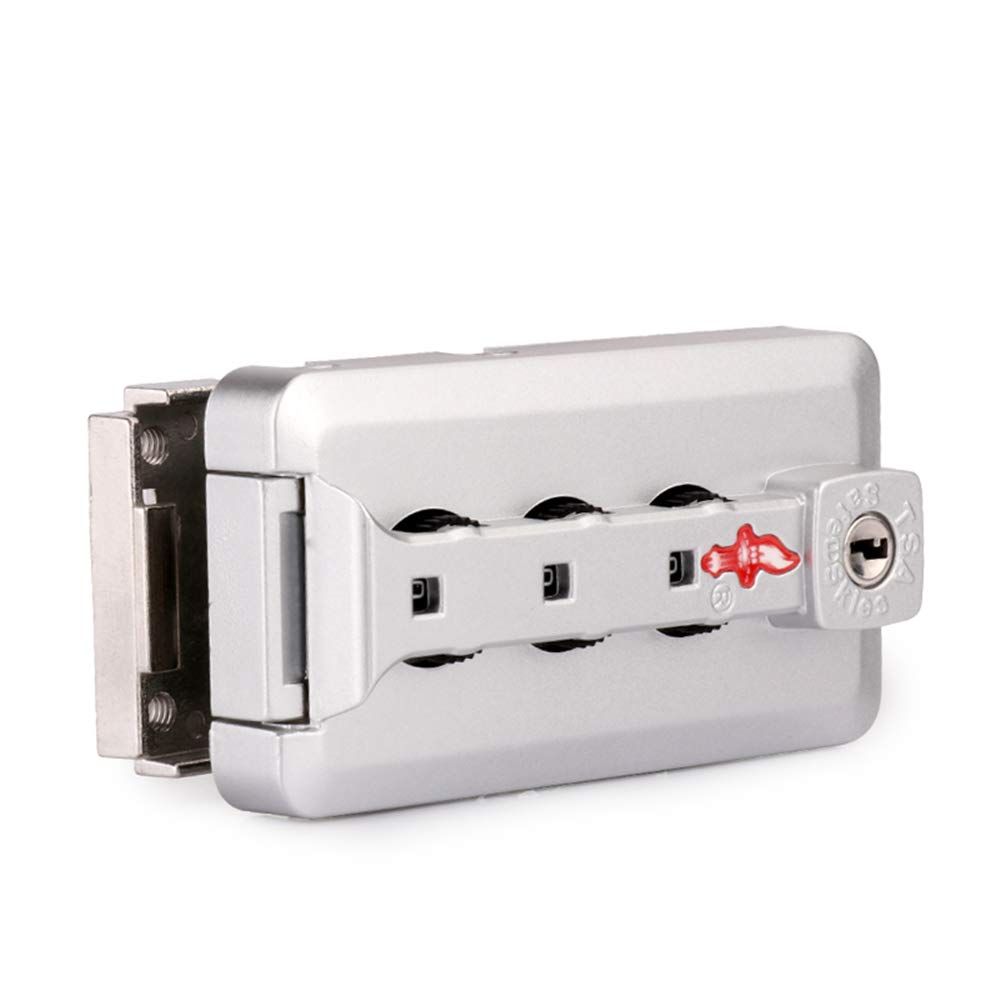 Set di una coppia lucchetti sicurezza argentati tipo K909#