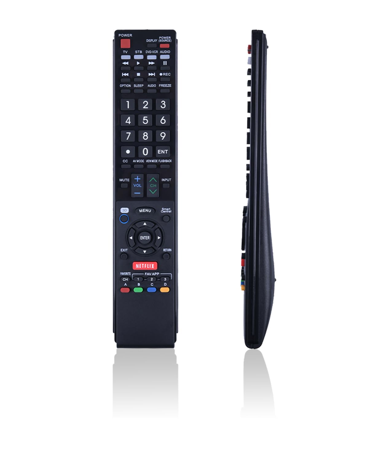 JISOWARemote Control for Sharp LC-46LE820UN LC-52LE832U LC-60LE655U LC-60LE857U LC-60C6400U LC-60SQ17U LC-70LE650U LC-70LE734U LC-70LE847U LC-70EQ10U LC-80LE642U LC-90LE657U AQUOS TV Replacement