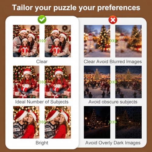 campaign:VBAIFAyy Personalized Photo Christmas Ornament-10%commission Campaign lD: 1FVBRYR0D4T3Y Product name:Custom Photo Puzzle from Your Picture, Personalized Jigsaw Puzzle 120 to 1000 Pieces - image 5