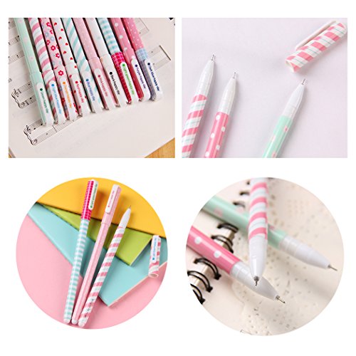 Set de 10 bolígrafos gel multicolor Jisomin miniatura 2