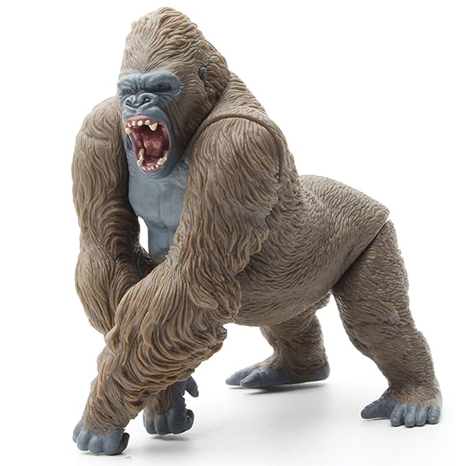 Image of Big Size Realistic Gorilla Toy for Kids 3+| 1PCS Realistic Action Figure King Kong Fight Mode Rampage Monkey Toys for Boys & Girls | Wildlife Animal Ape Figurine Decoration Item Birthday Gifts