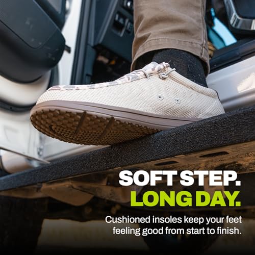 Image of Mens Casual Shoes - Men's Loafers & Slip-Ons Camp Shoes with No-Tie Laces -Arch Support Boat Shoes for Everyday Wear
