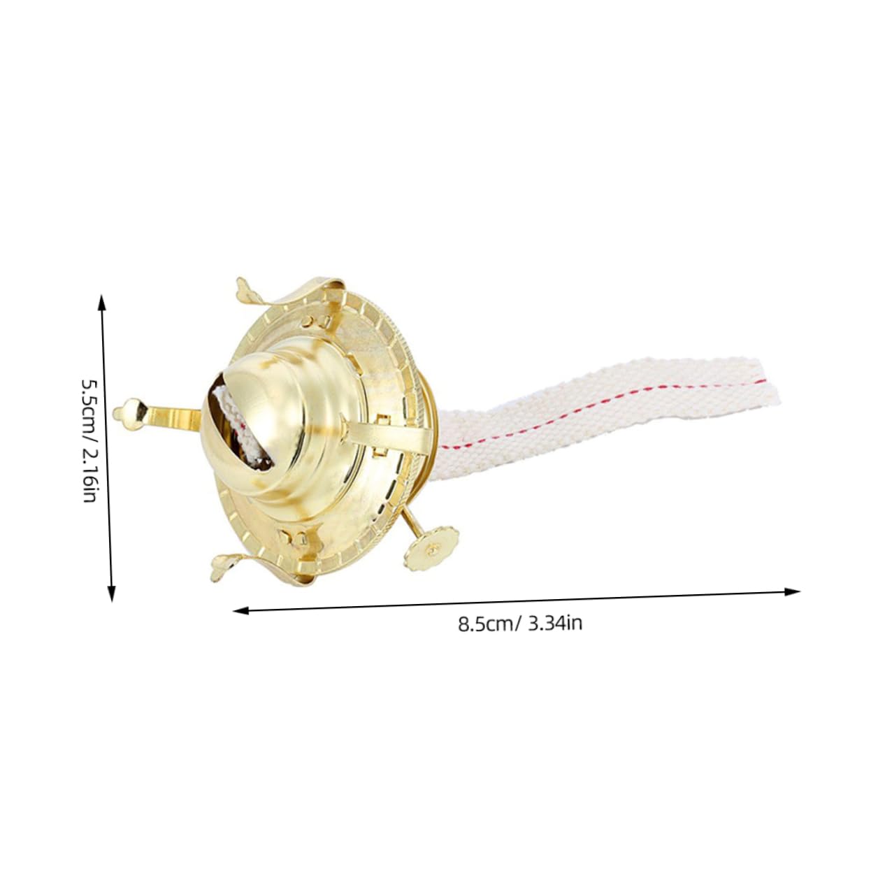 HOODANCOS 1Set Kerosene Lamp Wick Replacement with Wick Holder Vintage Oil Lamp Burner Part for Antique Kerosene Lamp Safe Sturdy Material for Long Term Use